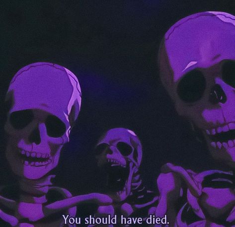 Halloween Music Icon, Dark Y2k Aesthetic, Berserk 1997, Purple Skeleton, Code Morse, Purple Aesthetic Background, Swag Pics, Skeleton Illustration, Violet Background