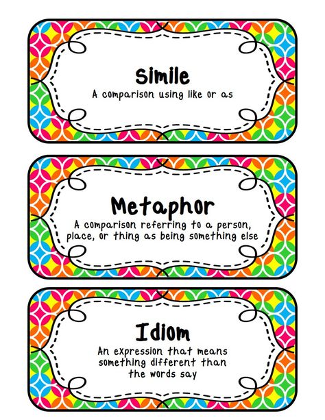 Fit to be Fourth: Similes, Metaphors, & Idioms (with a freebie) Simile Vs Metaphor, Metaphor Activities, Simile Worksheet, Figurative Language Worksheet, Similes And Metaphors, Language Worksheets, Teaching Language Arts, Short Poems, Mentor Texts