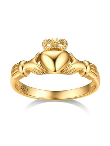 Gold Claddagh Ring Irish Wedding Rings, Wedding Band Gold, Gold Claddagh Ring, Silver Claddagh Ring, Irish Ring Claddagh, Irish Claddagh, Silver Ring For Women, Claddagh Ring, Celtic Knot Ring