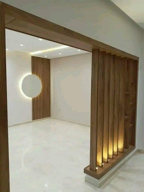 Living Room Separator Ideas Open Concept, Room Separator Ideas, Wooden Partition Design, Living Room Separator Ideas, Wooden Partition, Furniture Graphic, Flush Door Design, Crockery Design, India House