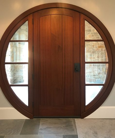 Circular Front Door, Round Door Entrance, Round Entry Door, Round Closet Door, Rounded Interior Design, Round Doors Cottage, Round French Doors, Round Doors Interior, Round Door Design