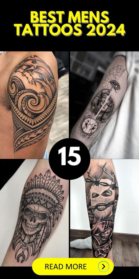 Small tattoos are taking the tattoo world by storm in 2024, and your arm is the perfect stage for these unique and understated ink creations. As you search for the best mens tattoos 2024 has to offer, consider the arm as a prime location to showcase your individuality. Whether it's quotes that inspire you, symbolic motifs, or 2024-themed designs that pique your interest, your arm can be transformed into a canvas of personal expression. Men Small Forearm Tattoos, Top 10 Tattoos For Men, Half Sleeve Tattoo For Men Forearm, Unique Shoulder Tattoo For Men, 2024 Tattoo Trends, Modern Tattoo Designs Unique, Best Mens Tattoos, Man Tattoo Arm Sleeve Unique Designs, Trending Tattoos Men