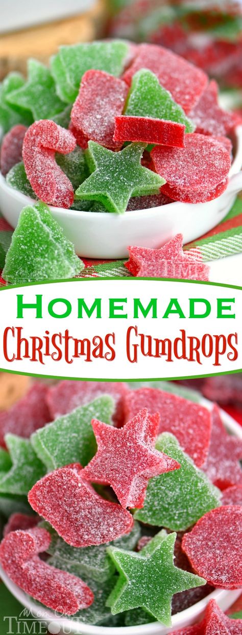 Edible Gift Ideas Christmas, Gum Drop Recipe, Homemade Gumdrops Recipes, Gum Drops Recipe, Homemade Gum Drops, Cookies Made With Jello, Gumdrops Recipe, Jello Candy Recipe, Christmas Gummies