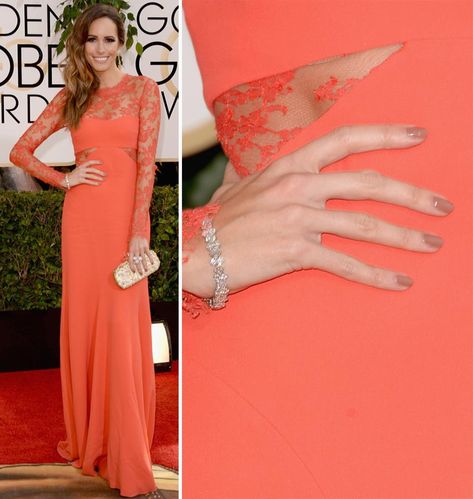 Louise Roe nails 2014 Golden Globes Nails For Orange Dress, Beauty Drawer, Red Carpet Nails, Nails 2014, Nail Polish Design, Nail Art Photos, Louise Roe, Amazing Nail Art, Polish Design