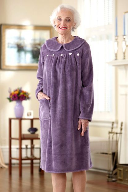 Dresses - Dresses and Dusters - Women's Adaptive Adaptive Clothing for Seniors, Disabled & Elderly Care Cozy Dress Outfit, Grandma Clothes, Float Dress, Duster Dress, Adaptive Clothing, Night Dress For Women, Dusters, Elderly Care, House Dress