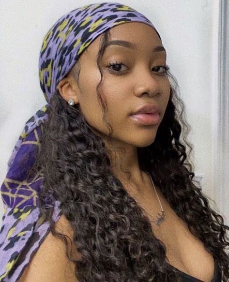 Bandana Curls, Mixed Curly Hair, Natural Hair Tutorials, Hair Scarf Styles, Flat Iron Hair Styles, Curly Hair Inspiration, Bandana Hairstyles, Fancy Hairstyles, Hair Reference