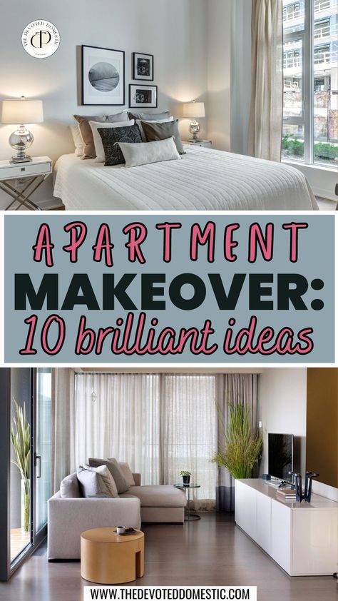 OMG, i wish i knew about these 12 ideas on apartment makeover sooner, when i moved into my first apartment! these would've saved me SO much money, time & my security deposit too! Apartment Makeover On A Budget, Apartment Hacks Rental, Rental Apartment Makeover, Downsizing House, Simple Apartment Decor, Apartment On A Budget, Apartment Necessities, Rental Decorating Tips, Apartment Hacks