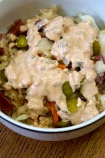 Reuben Bowls, Reuben Bowl, Homemade Thousand Island Dressing, Healthy Meats, Bowl Recipes, Coleslaw Mix, Everyday Meals, Bowls Recipe, Sweet Savory