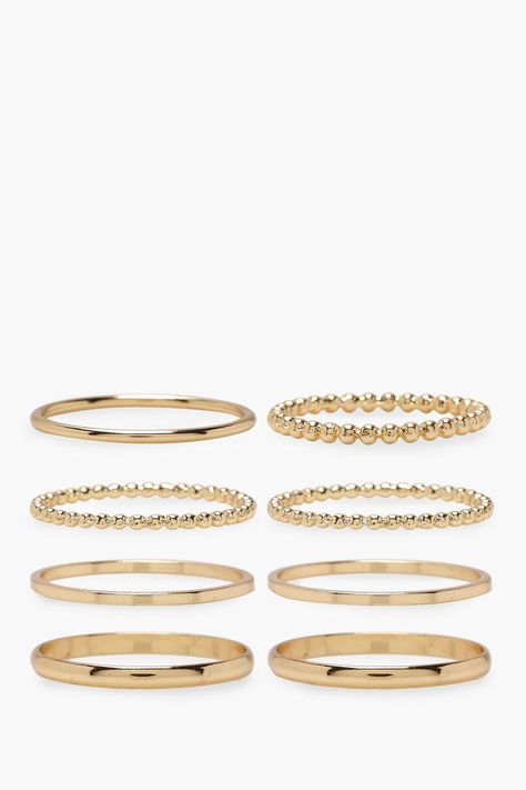 Plus Gold 8 Pack Basic Ring Set #sponsored, , #Paid, #Ad, #Pack, #Set, #Ring, #Gold Basic Ring, Pastel Nail Polish, Padded Pouch, Plus Size Rings, Body Glitter, Womens Watches Luxury, Pierced Jewelry, Pastel Nails, Plus Size Womens Clothing