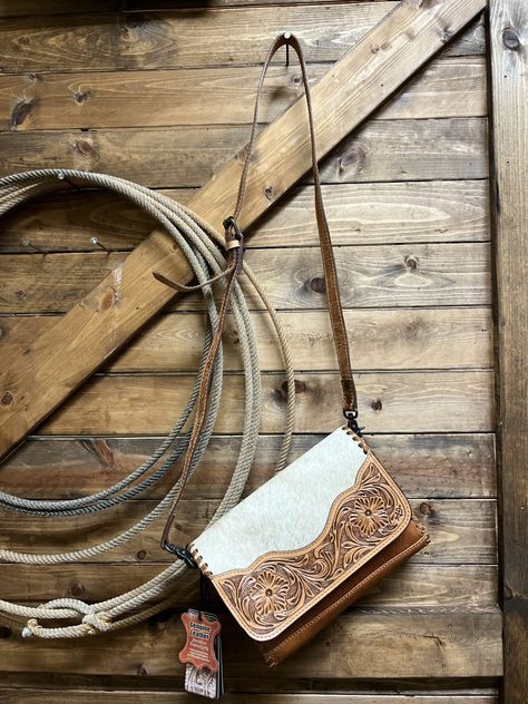 Color: COWHIDE/TOOLED LEATHER Western Bags Purses, Western Bags, Country Room, Cowgirl Closet, Western Things, Cowhide Clutch, Western Bag, Cowhide Purse, Cowgirl Tuff