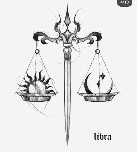 Scale Of Justice Drawing, Libra Art Goddesses, Libra Goddess Tattoo, برج الميزان, Sketch Style Tattoos, Libra Art, Libra Tattoo, Scale Tattoo, Human Body Art