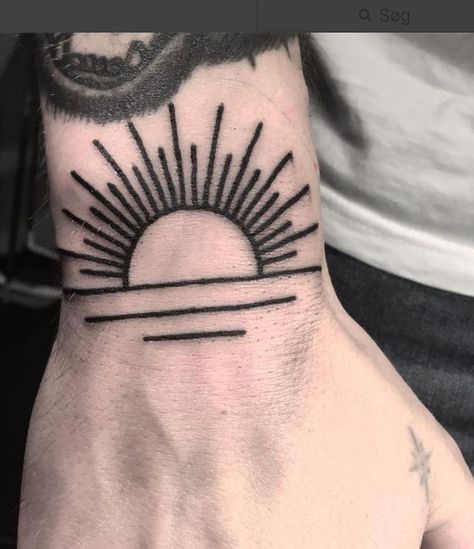 108 Tattoo, Rising Sun Tattoos, Simple Leg Tattoos, Herren Hand Tattoos, Hamsa Tattoo Design, Tattoos Masculinas, Pisces Tattoo Designs, Trippy Tattoo, Knee Tattoos