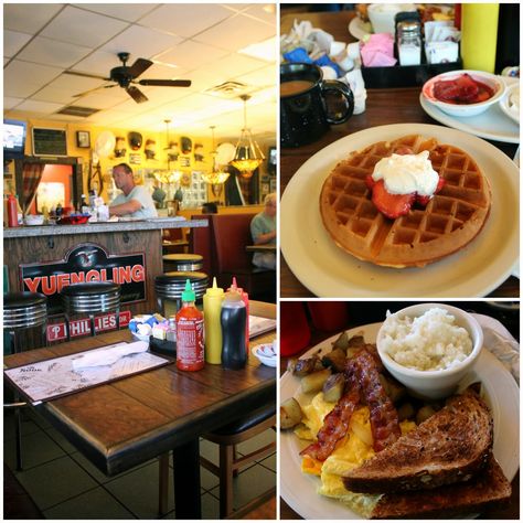 Breakfast at The Nook in Jupiter, Florida. #MyHomeTownGuide #FijiWater #sponsored Cheese Crust, Florida Food, Siren Song, Almond Crusted, Florida Restaurants, Jupiter Florida, Kitchen Prep, Jupiter Fl, Prep Kitchen