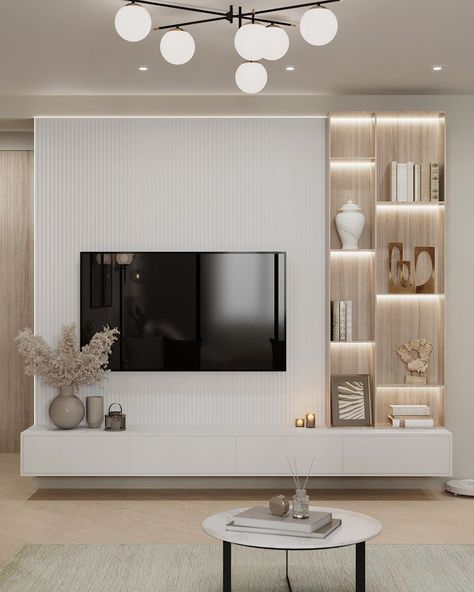 Living Room Wall Units, Modern Tv Wall, Home Hall Design, Living Room Tv Unit Designs, Tv Room Design, Living Room Design Inspiration, Tv Wall Design, Living Room Design Decor, Home Design Living Room