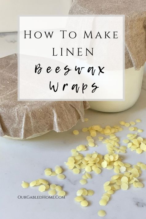 How to make linen beeswax wraps - Our Gabled Home Our Gabled Home, Bees Wax Wraps, Beeswax Wrap, Bees Wrap, Homemade Foods, Simple Linen, Wax Wraps, Beeswax Wraps, Bake Goods