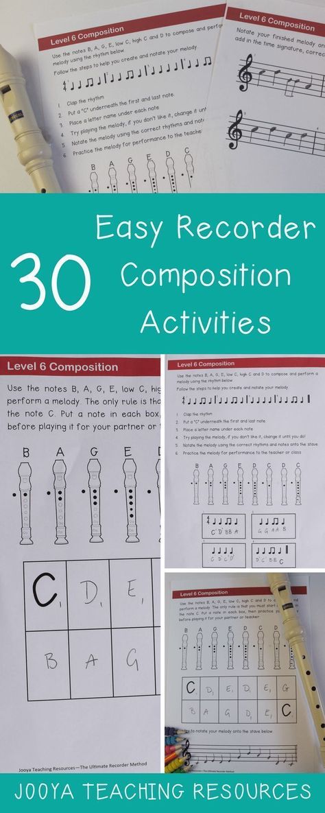 Teaching Recorder, Composition Music, Recorder Lessons, Teaching Music Theory, Recorder Songs, Music Theory Worksheets, Middle School Music, Music Lessons For Kids, Music Worksheets