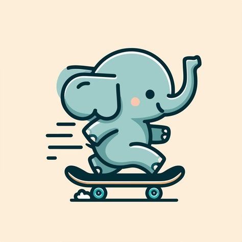 Sabiqul Fahmi | Freepik Graffiti Elephant, Sticker Board, Elephant Cartoon, Short Glass, Elephant Illustration, Elephant Drawing, Elephant Logo, Concept Illustration, Cute Elephant