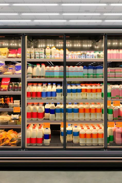 Supermarket Products Photography, Supermarket Photography, Buttermilk Cheese, Vertical Freezer, Dairy Shop, Shop Fridge, Supermarket Products, Shop Shelf, Shop Shelves