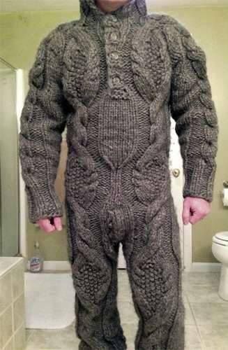 , شال كروشيه, Confined Space, Knitted Suit, Weird Fashion, Cable Sweater, Khalid, Guy Pictures, Body Suit, Knitting Projects