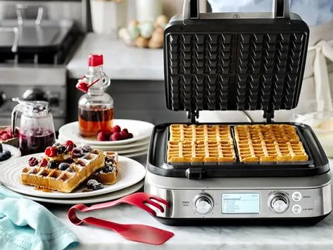 9 cool cooking gifts for avid home cooks, as recommended by professional chefs Best Waffle Maker, Kitchen Devices, Photography Reference, Crockery Design, Kitchen Photography, Savory Waffles, Belgian Waffle Maker, Pancake Maker, Fancy Kitchens