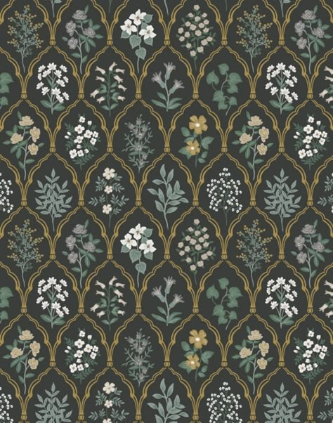 Hawthorne, Black Linen RI5133 – The Pattern Collective Hawthorne Wallpaper, Black And Cream Wallpaper, Assorted Flowers, Delicate Arch, Linen Wallpaper, York Wallpaper, Cream Wallpaper, Flower Pattern Design, York Wallcoverings