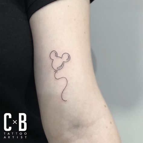 Disney Simple Tattoo, Small Subtle Disney Tattoos, Fineline Disney Tattoo, Appendix Tattoo, Disney Tattoo Simple, Dainty Disney Tattoos For Women, Disney Stick And Poke Tattoo, Simplistic Disney Tattoo, Small Mickey Tattoo