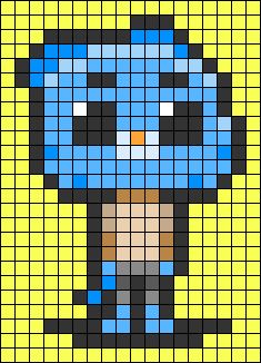 Gumball Perler Beads, Easy Pixel Art Ideas Cute, Pixel Art Paper, Pixel Art Ideas Simple, Big Pixel Art, Easy Pixel Art Ideas, Cartoon Pixel Art, Pixel Art Dog, Pixlr Art