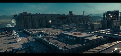 Futuristic Military Base, Independence Day Resurgence, Space Horror, Futuristic Military, Shadow And Maria, Army Base, Building Concept, New Gods, Military Base