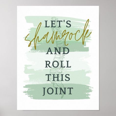 Chiropractic Saint Patrick's Day Poster 🍀 Chiropractic Art, Chiropractic Quotes, Benefits Of Chiropractic Care, Family Chiropractic, Chiropractic Care, Saint Patrick's Day, St Pattys Day, Poster Poster, Post Ideas