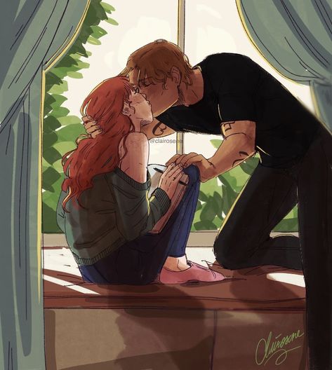 Clace Fanart, Shadow Hunters Book, Clary Und Jace, Clary Y Jace, Immortal Instruments, Shadowhunters Series, Clary And Jace, Cassandra Clare Books, Jace Wayland