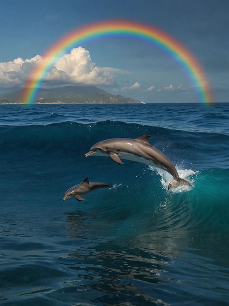 Dolphins Background, Hawaii Dolphins, Dolphin Aesthetic, Birthday Drawings, Dolphin Images, Chasing Rainbows, Curly Hair Braids, Beautiful Sea Creatures, Water Animals