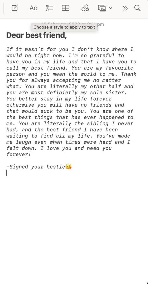 Senior Goodbye Letters My Best Friend, Sweet Message For Friendship, Notes About Best Friend, Appreciation Quotes For Bestie, Letter To Your Guy Best Friend, Appreciation Messages For Best Friend, Appreciation Letters For Best Friend, Meeting Best Friend After Long Time Caption, Heart Felt Message For Best Friend