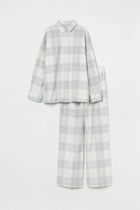 Shirt Pant Set, Plaid Pajamas, Top Pants Set, Satin Pajamas, Manado, Pajama Shirt, Pajama Top, Shirt And Pants, White Plaid