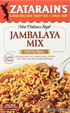 Zatarans Jambalaya, Zatarains Jambalaya, Jambalaya Rice, Jambalaya Recipe Easy, Cajun Rice, Red Beans Rice, New Orleans Style, Black Beans And Rice, Red Beans And Rice