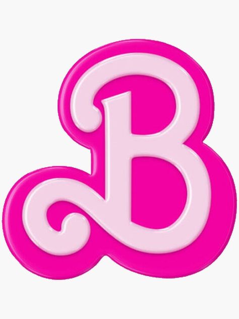 "Barbie Fairytopia Logo" Sticker by Risings | Redbubble Barbie Movie Background, Movie Background, Modern Alphabet, Barbie Fairytopia, Barbie Logo, Barbie Movie, Alphabet Art, Barbie Party, Alphabet Design