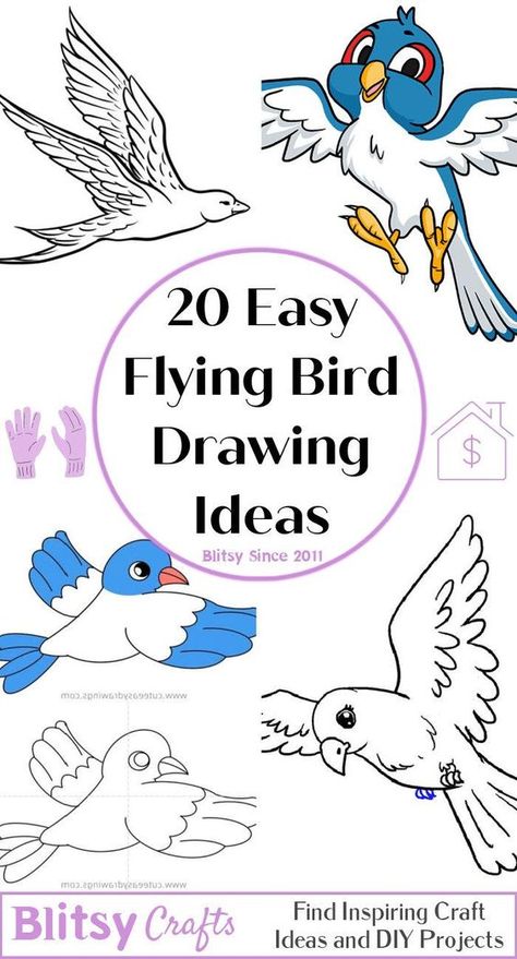 20 Easy Flying Bird Drawing Ideas - How To Draw A Flying Bird Flying Bird Drawing, Simple Bird Drawing, Dove Drawing, Room Art Studio, Fly Drawing, Easy Bird, Shoe Art Drawing, Fashion Outfits For Men, Drawing Quotes Creativity