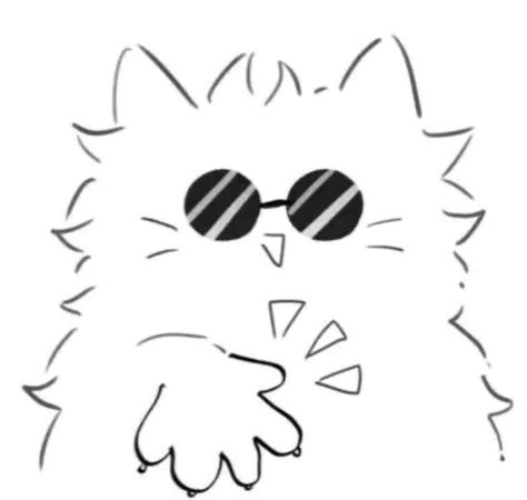 Chibi Cats Cute, Jujutsu Kaisen Fanart Cute, Gojo As A Cat, Gojo Satoru Cute Chibi, Jujutsu Kaisen Cute Chibi, Cat Manga Icon, Gojo Cat Drawing, Gojo Chibi Manga, Cute Cat Fanart