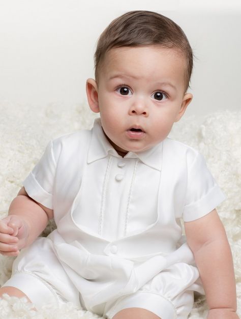 Baby boys white christening outfit Baby Boy White Outfit, Girls Formal Wear, Christening Gowns For Boys, Christening Outfits, Baby Boy Christening Outfit, Baby Christening Outfit, Baby Boy Baptism Outfit, Boy Christening Outfit, Boy Baptism Outfit