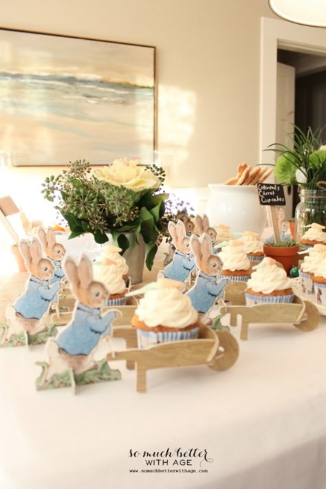 Beatrix Potter Party, Rabbit Theme Party, Peter Rabbit Theme Party, Beatrix Potter Birthday, Peter Rabbit Cake, Peter Rabbit Nursery, Peter Rabbit Birthday, Peter Rabbit Party, Peter Rabbit And Friends