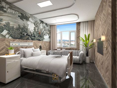 Luxurious Hospital Room, Hospital Room Interior Design, Vip Hospital Room Korea, Luxury Hospital Room, Luxury Hospital, Office Wood, Materials Board Interior Design, Cozy Interior Design, Hospital Architecture