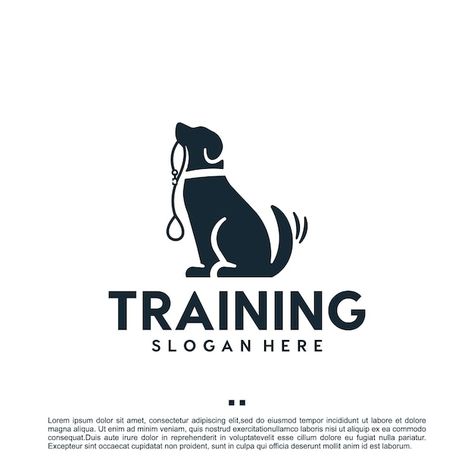 Dog Hotel Logo Design, Dog Training Logo Design, Logo Dog Design, Dog Business Logo, Dog Training Logo, Training Logo Design, Dog Walking Logo, Bird Dog Training, Equine Logos