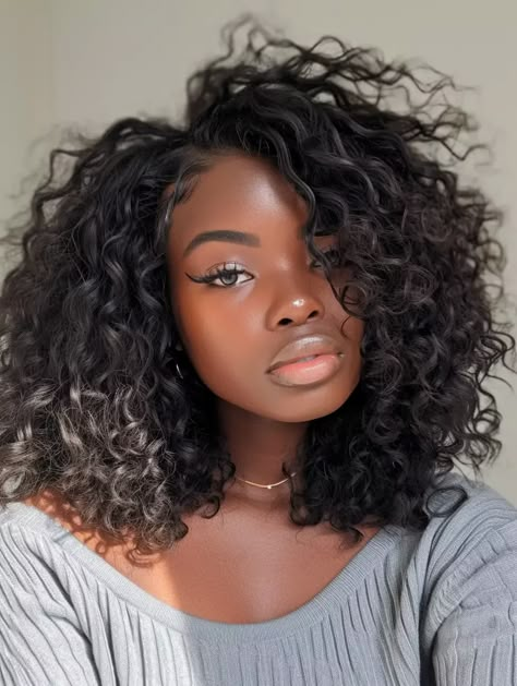 36 Cute Summer Hairstyle Ideas for Black Women in 2024 Cute Vacation Hairstyles For Black Women, Summer Hair Black Women, Cute Curly Hairstyles For Black Women, Curly Crochet Hairstyles For Black Women, Crochet Styles For Black Women, Black Womens Hairstyles, Crochet Hairstyles For Black Women, Chrochet Braids, Wavy Weave Hairstyles