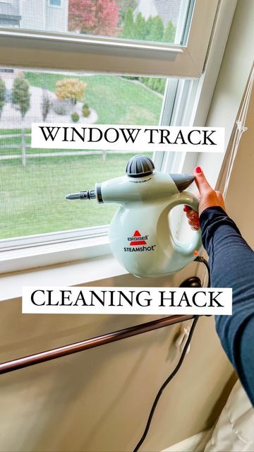 Deep Cleaning Windows, Windowsill Cleaning Hack, Jamie's Journey Cleaning, Steam Cleaning Windows, Window Track Cleaning Hacks, Mrs Hinch Cleaning Tips, Steam Cleaning Tips, How To Clean Window Tracks, Window Cleaning Hacks