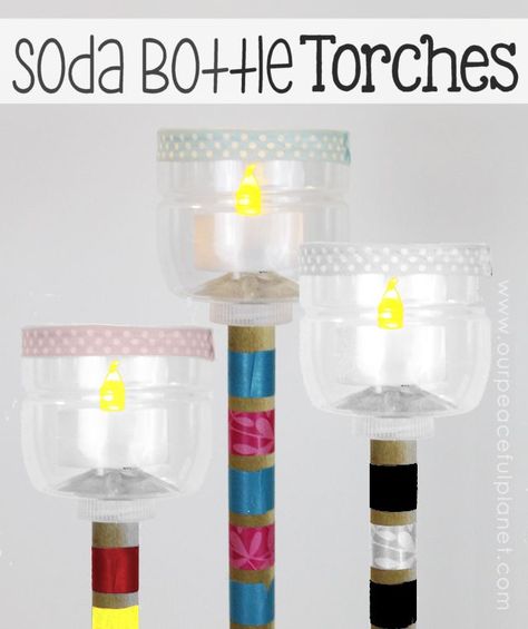 Light Up Your Yard With Soda Bottle Torches Torches Diy, Outside Lighting Ideas, Bottle Torch, Outside Lighting, Diy Outdoor Lighting, Concrete Candle Holders, Battery Operated Led Lights, New Things To Try, Soda Bottle