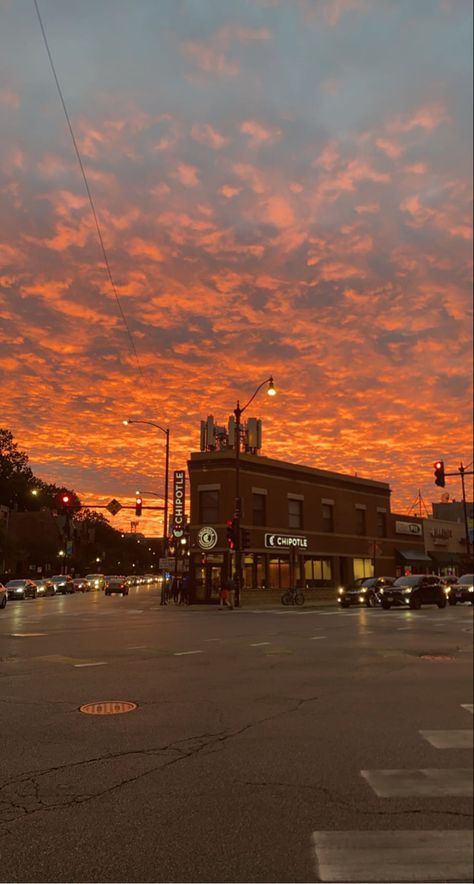 Chicago Sunset Aesthetic, Alyssa Aesthetic, City Sunset Aesthetic, Chicago Sunset, Chicago Aesthetic, Gold City, Building Aesthetic, Sunset Rose, Sunset Beautiful