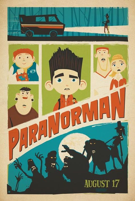 ParaNorman Poster Mondo Posters, Laika Studios, Best Movie Posters, Animation Movie, Alternative Movie Posters, San Diego Comic Con, Movie Wallpapers, Film Art, New Poster