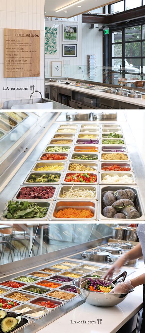 SweetGreen                                                                                                                                                                                 Más Modern Juice Bar, Salad Bar Restaurants, Poke Bar, Diy Interior Ideas, Salad Shop, Juice Bar Design, Roast Beef Sandwich, Juice Bars, Resep Smoothie