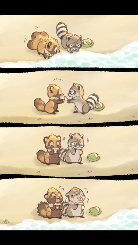 Raccoon Dog Tanuki, Tanuki Drawing, Tanuki Oc, Tanuki Art, Awesome Artwork, Raccoon Dog, Cute Fantasy Creatures, Comic Page, Gremlins