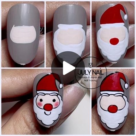 Ring in the New Winter Nail Ideas 2024 New Year Nails Designs for 2024 | Spring Nail Ideas Nail Noel Christmas, Cute And Easy Nails, Noel Nail, Navidad Nails, Nailart Christmas, Santa Nail Art, Nail Noel, Christmas Nail Designs Easy, Winter Nail Ideas