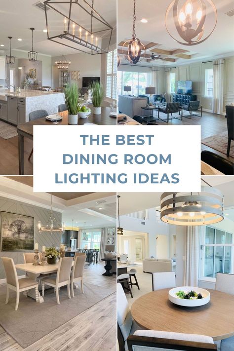 Lighting Over Dinner Table, Rustic Dining Light Fixtures, Dining Room Light Size Guide, Transitional Lighting Fixtures Dining Room, Lights Above Table Dining Rooms, Off Centered Dining Room Light, Dining Rooms With Chandeliers, Elegant Chandeliers Dining Room, Chandelier Small Dining Room